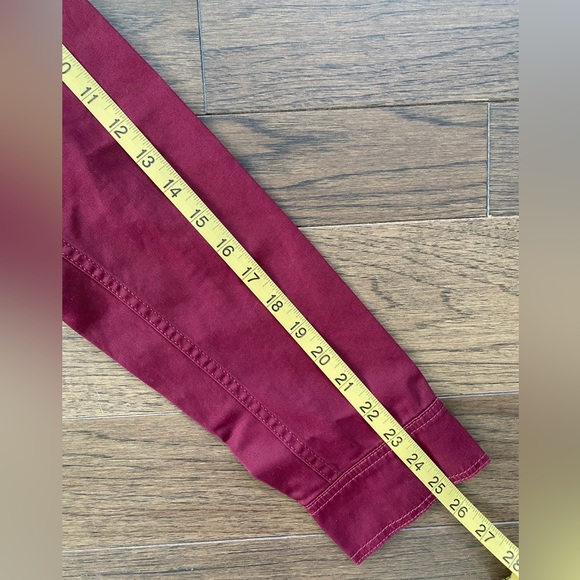 J. Crew Resin-Coated Twill Field Jacket Vintage Burgundy Size M NWT - Picture 16 of 16